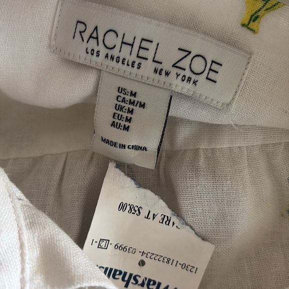 NWT Rachel zoe medium linen dress tropical print 1110 - Picture 7 of 8